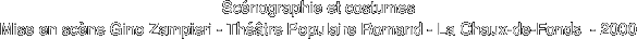 Scénographie et costumes