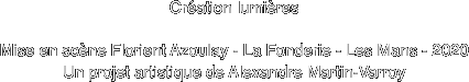 Création lumières